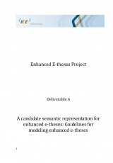 A candidate semantic representation for enhanced e-theses: Guidelines for modeling enhanced e-theses