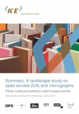 Summary: A landscape study on open access (OA) and monographs (revised July 2018)