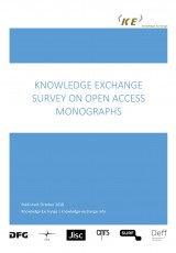 Knowledge Exchange Survey on Open Access Monographs