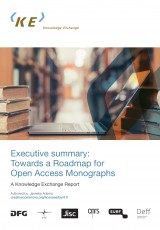 Executive Summary: Towards a Roadmap for Open Access Monographs