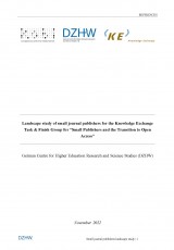 Landscape study of small journal publishers for the Knowledge Exchange